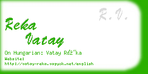 reka vatay business card